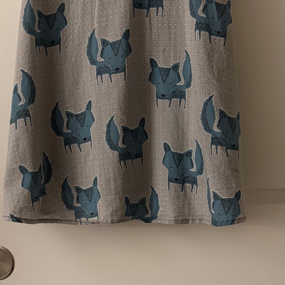 Blue Patterned fox dress - Picture 8 of 10